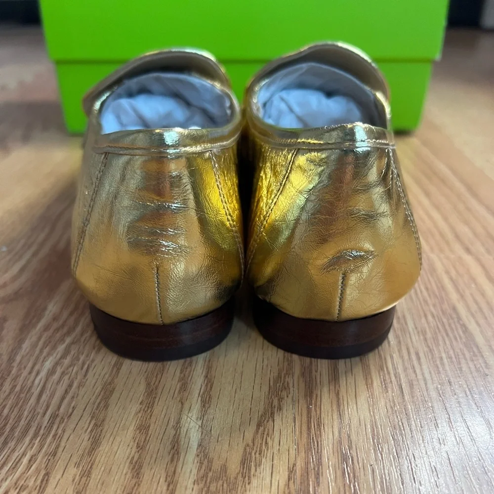 Sam Edelman Lucca Bit Loafer size 6 in Amber Gold Leather NIB - Picture 5 of 12